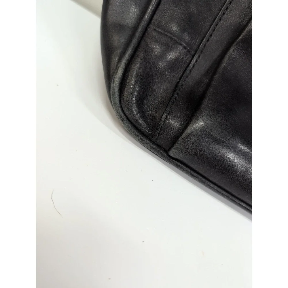 Coach Barclay 6456 Vintage Black Leather Briefcase MISSING Strap